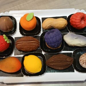 Plateau 12 minis fruits pâtissiers